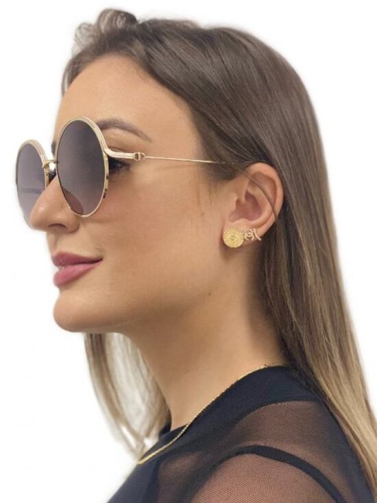 Dior Women Sunglasses Gold Bordeaux Gradient Round EVERDIOR R1U B0D1 BRAND NEW main image 10